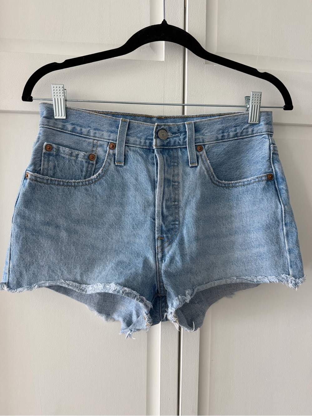 Levi's Light Blue Denim Jean Shorts